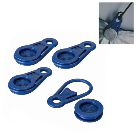 Markisen- und Planenklemmenset Bensontools Clip Blau 6 Stück Ø 0,44 x 8,3 cm