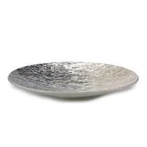 Centre de Table Gift Decor TLC-180278 Gris Nacre noire Contre-plaqué 45 x 6,5 x 45 cm