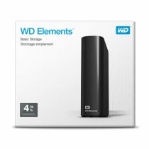 External Hard Drive Western Digital WD Elements Desktop Black 4 TB HDD
