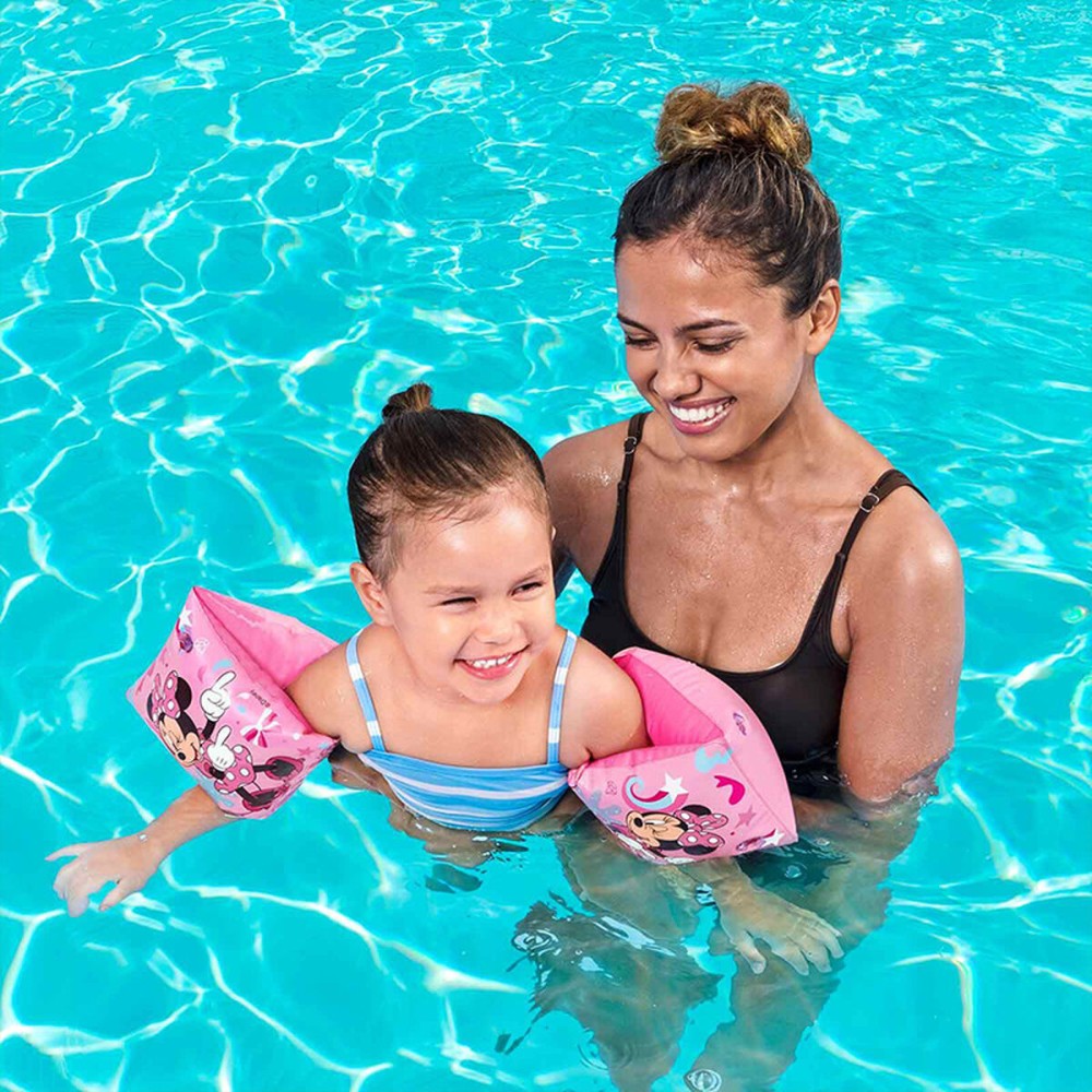 Bestway Brassards Gonflables Disney Minnie 23x15 cm +3 à 6 Ans Plage et Piscine 91038