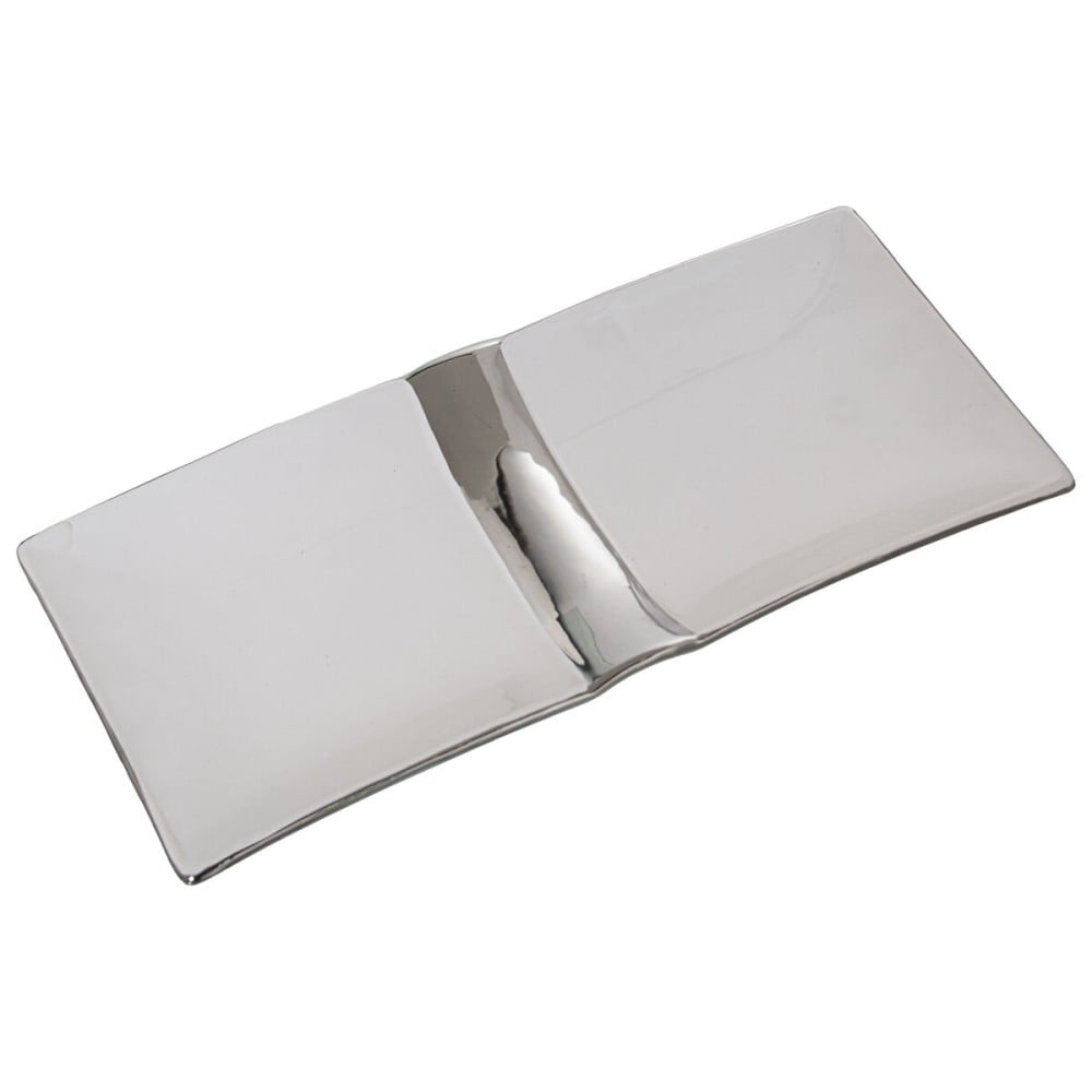 Centerpiece Alexandra House Living White Silver Ceramic 31 x 14 x 3 cm