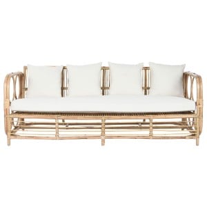 Sofa Home ESPRIT White Natural 192 x 72 x 75 cm
