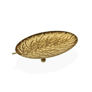 Centerpiece Versa Golden Metal 12 x 1,5 x 19 cm Sheet