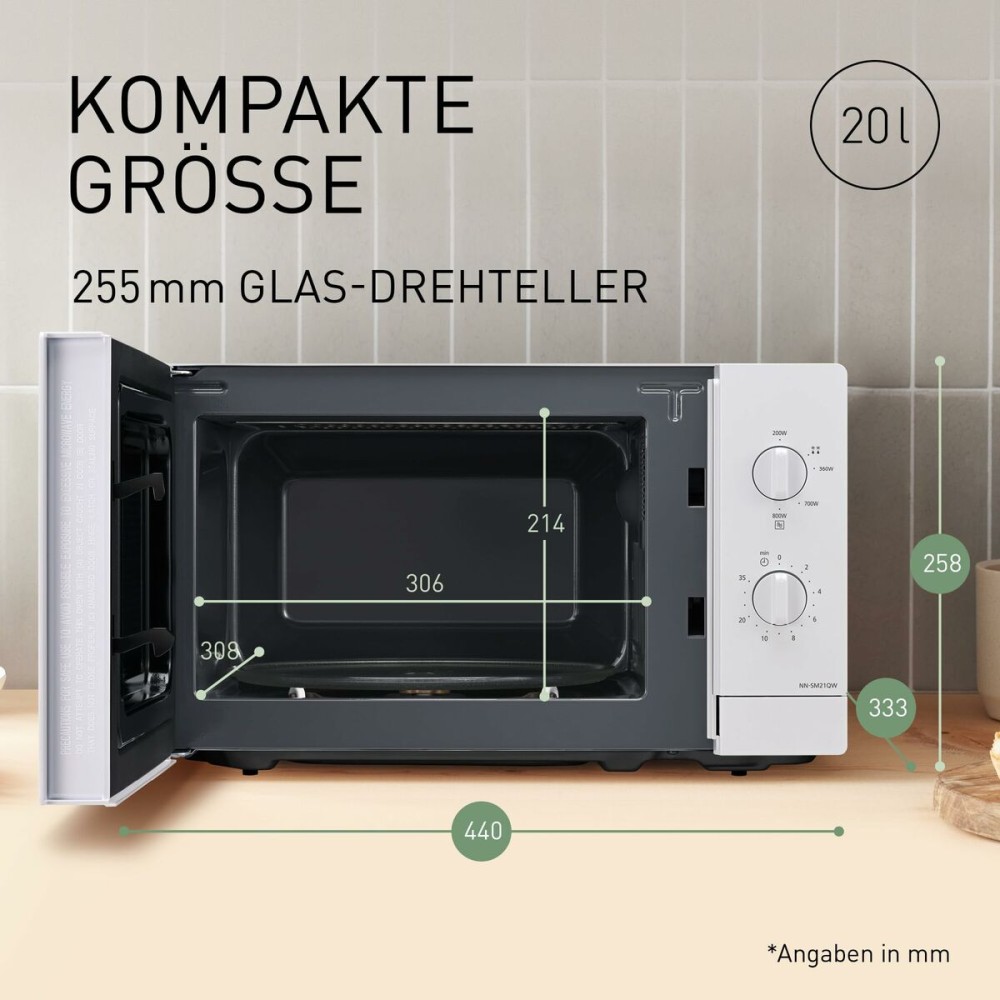 Microwave Panasonic NNSM21QWEPG 800 W 20 L