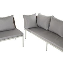 Gartenmöbel DKD Home Decor Weiß Hellbraun 190 x 190 x 70 cm