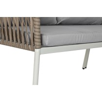 Gartenmöbel DKD Home Decor Weiß Hellbraun 190 x 190 x 70 cm