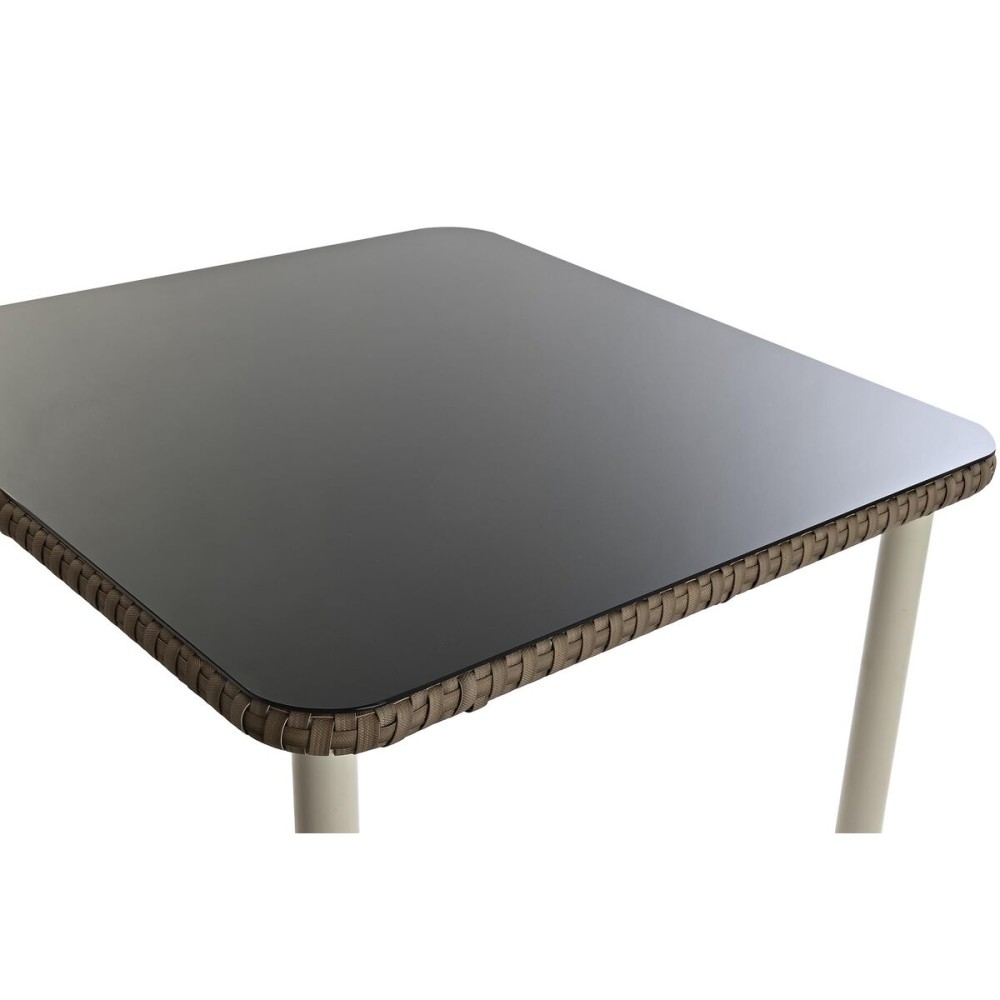 Meubles de jardin DKD Home Decor Blanc Marron Clair 190 x 190 x 70 cm