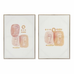 Cadre DKD Home Decor Abstrait (2 Unités) (50 x 3 x 70 cm)