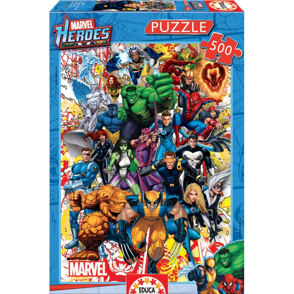 Puzzle Marvel Heroes Educa 500 Pieces