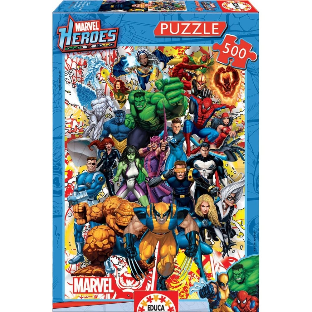 Puzzle Marvel Heroes Educa 500 Stücke