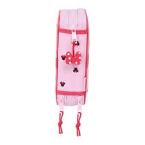 Pochette à crayons triple Minnie Mouse Naive Rose 12,5 x 19,5 x 5,5 cm 37 Pièces