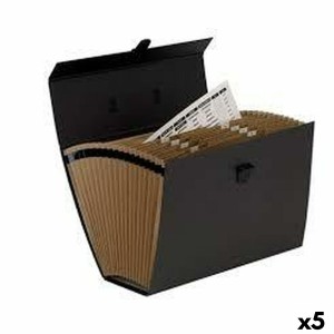 Classeur Fellowes Accordéon Noir (25 x 36,2 x 12,4 cm)