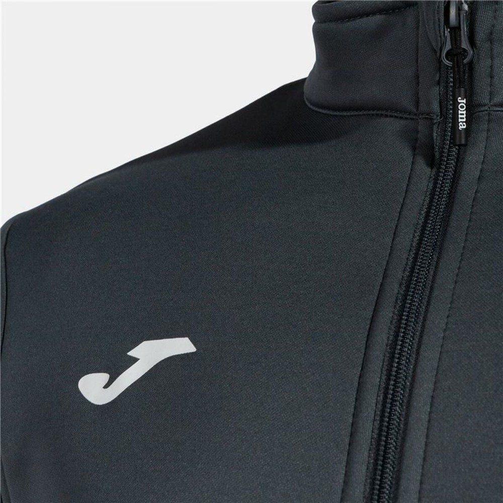Tracksuit for Adults Joma Sport Derby Black Children's Men 2 Pieces