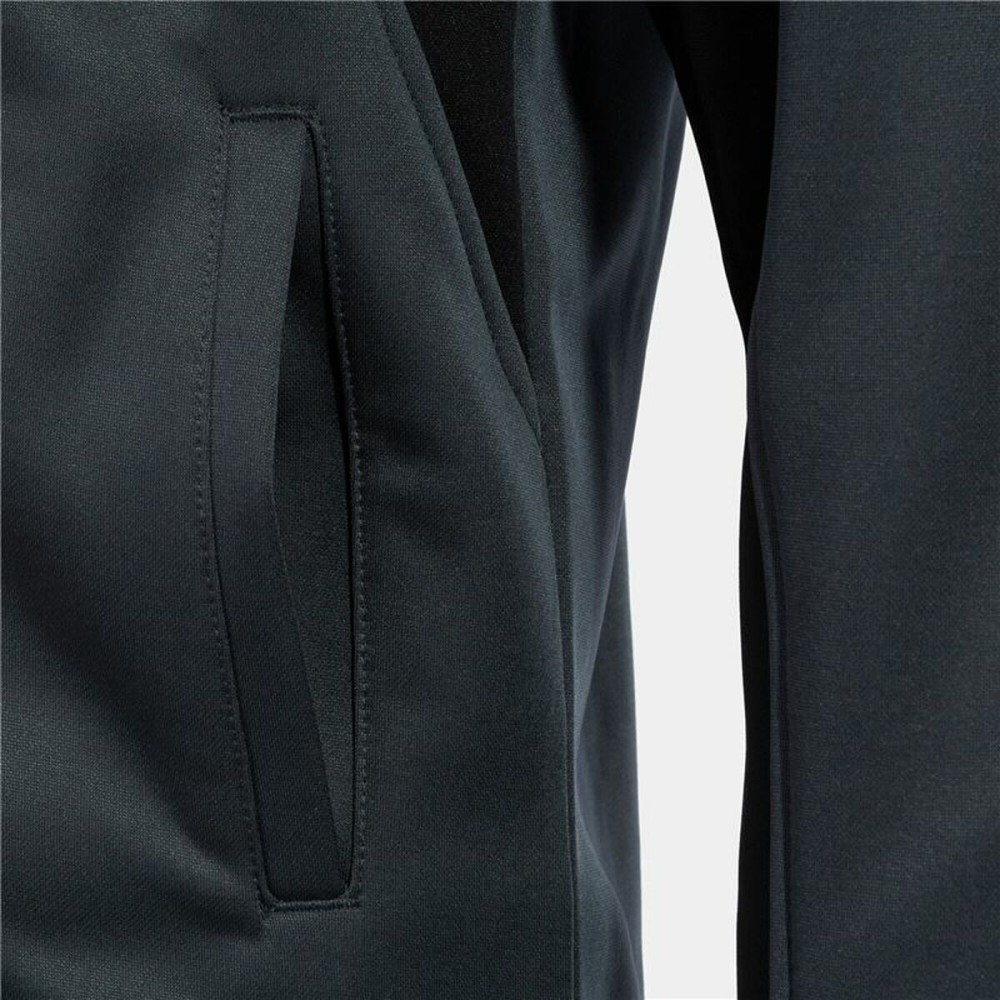Tracksuit for Adults Joma Sport Derby Black Children's Men 2 Pieces