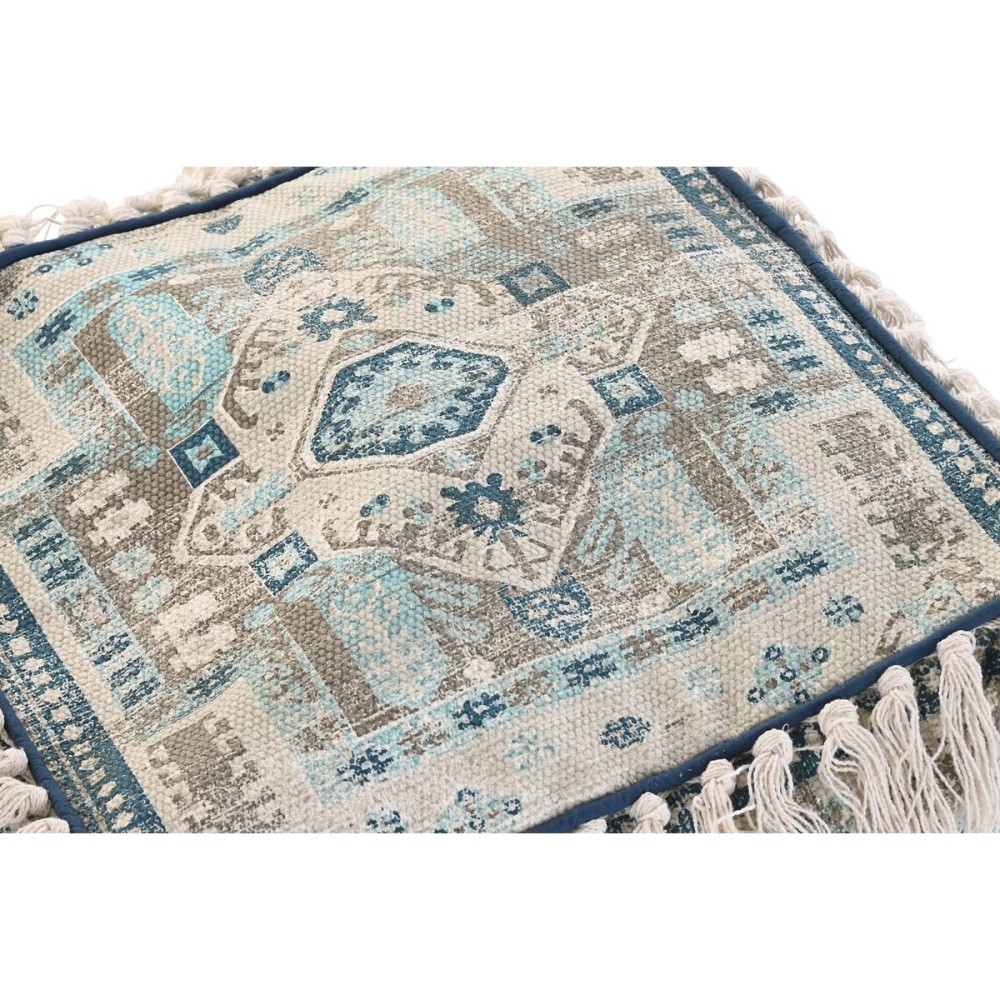Puff DKD Home Decor Casablanca Blau Randbereich 40 x 40 x 40 cm