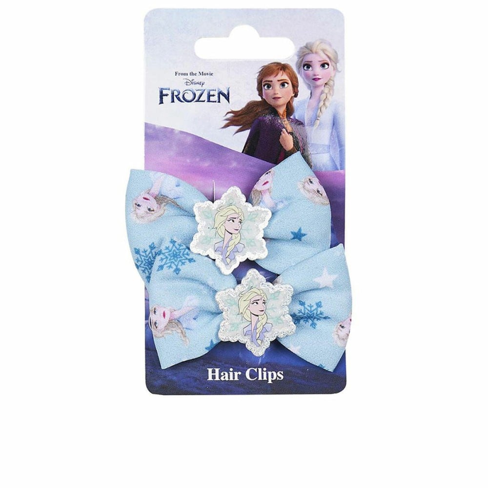 Haarspangen Inca Clips Lazo Disney 2 Stück Blau Schleife (2 Stück)