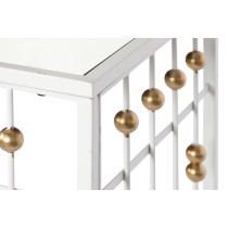 Meuble d'Entrée Home ESPRIT Blanc Doré 120 x 40 x 80 cm