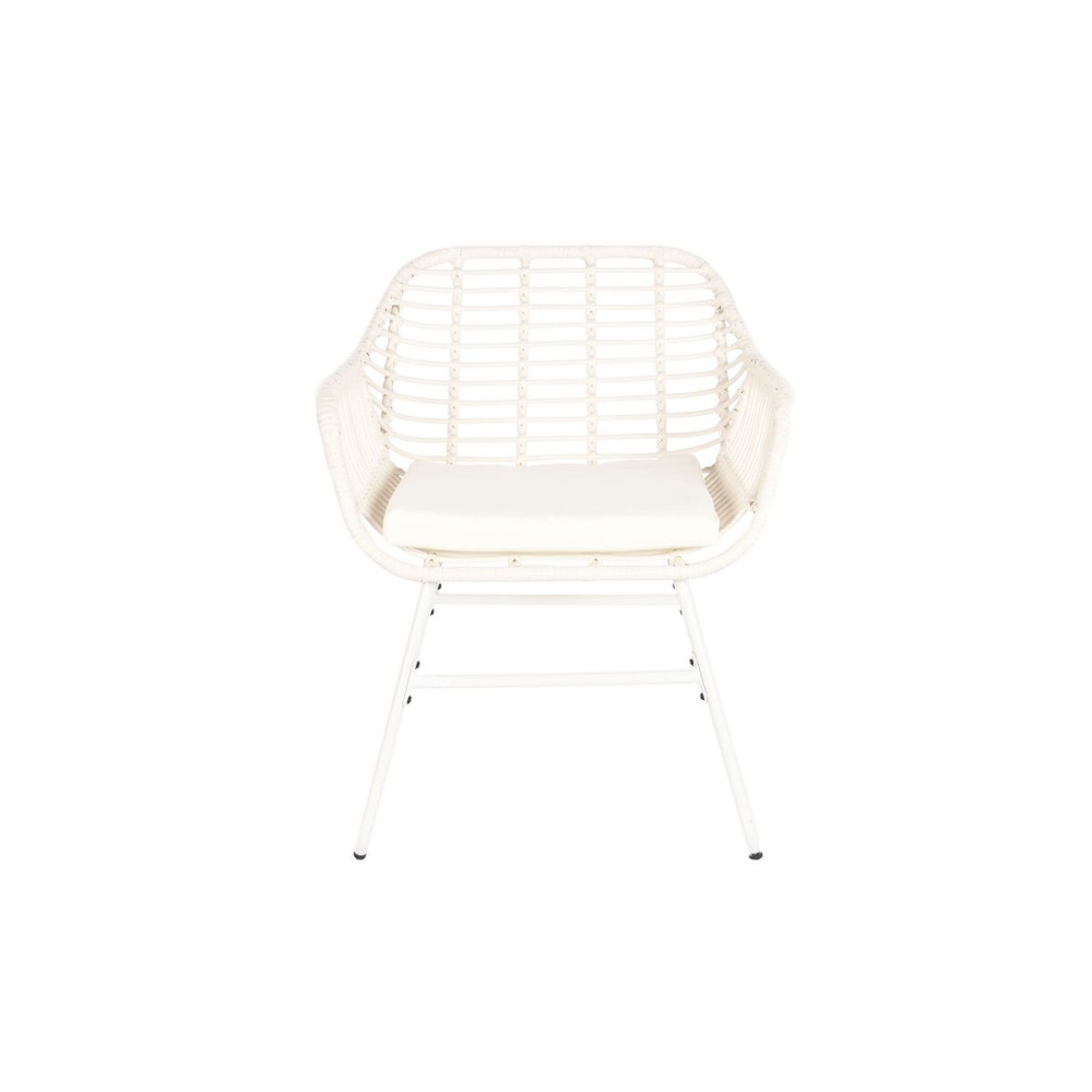 Garden furniture DKD Home Decor White 124 x 74 x 84 cm (4 Pieces)