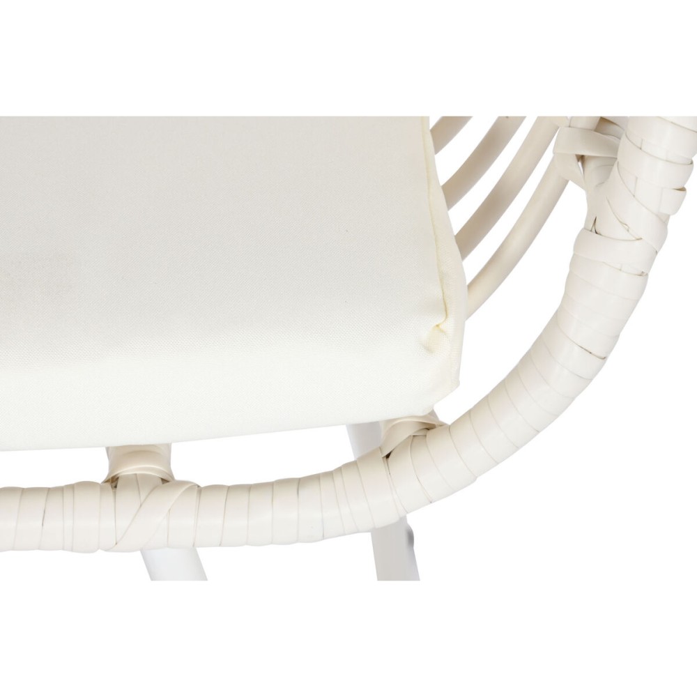 Garden furniture DKD Home Decor White 124 x 74 x 84 cm (4 Pieces)