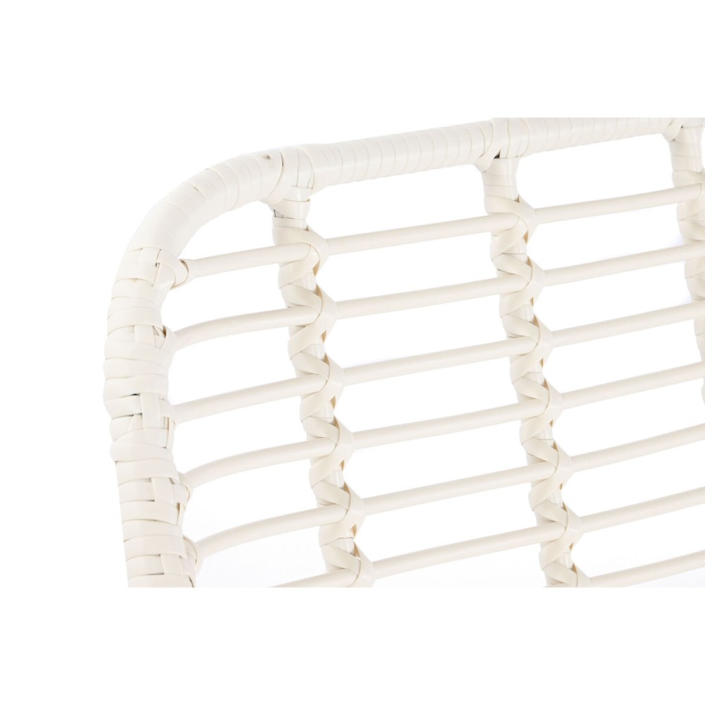 Garden furniture DKD Home Decor White 124 x 74 x 84 cm (4 Pieces)