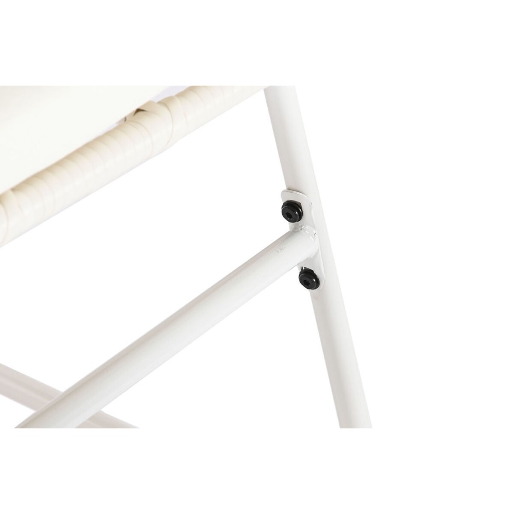Garden furniture DKD Home Decor White 124 x 74 x 84 cm (4 Pieces)