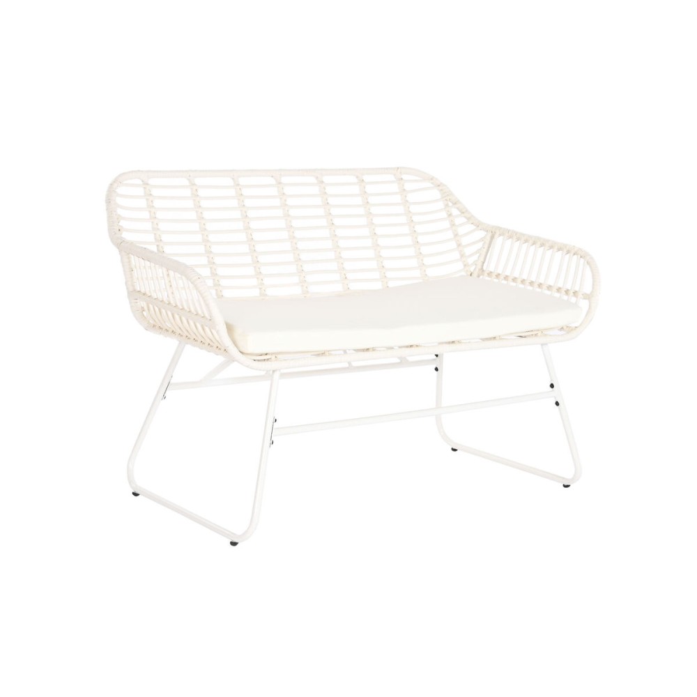 Garden furniture DKD Home Decor White 124 x 74 x 84 cm (4 Pieces)