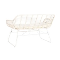 Garden furniture DKD Home Decor White 124 x 74 x 84 cm (4 Pieces)