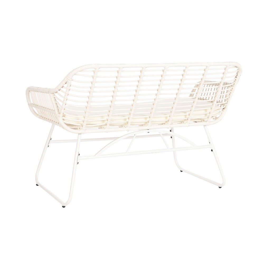 Garden furniture DKD Home Decor White 124 x 74 x 84 cm (4 Pieces)