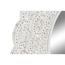 Wall mirror Home ESPRIT White Indian Man Stripped 89 x 2 x 89 cm