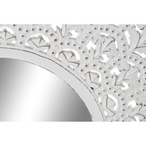 Wall mirror Home ESPRIT White Indian Man Stripped 89 x 2 x 89 cm