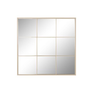 Wandspiegel Home ESPRIT Beige Fenster Scandi 90 x 2 x 90 cm