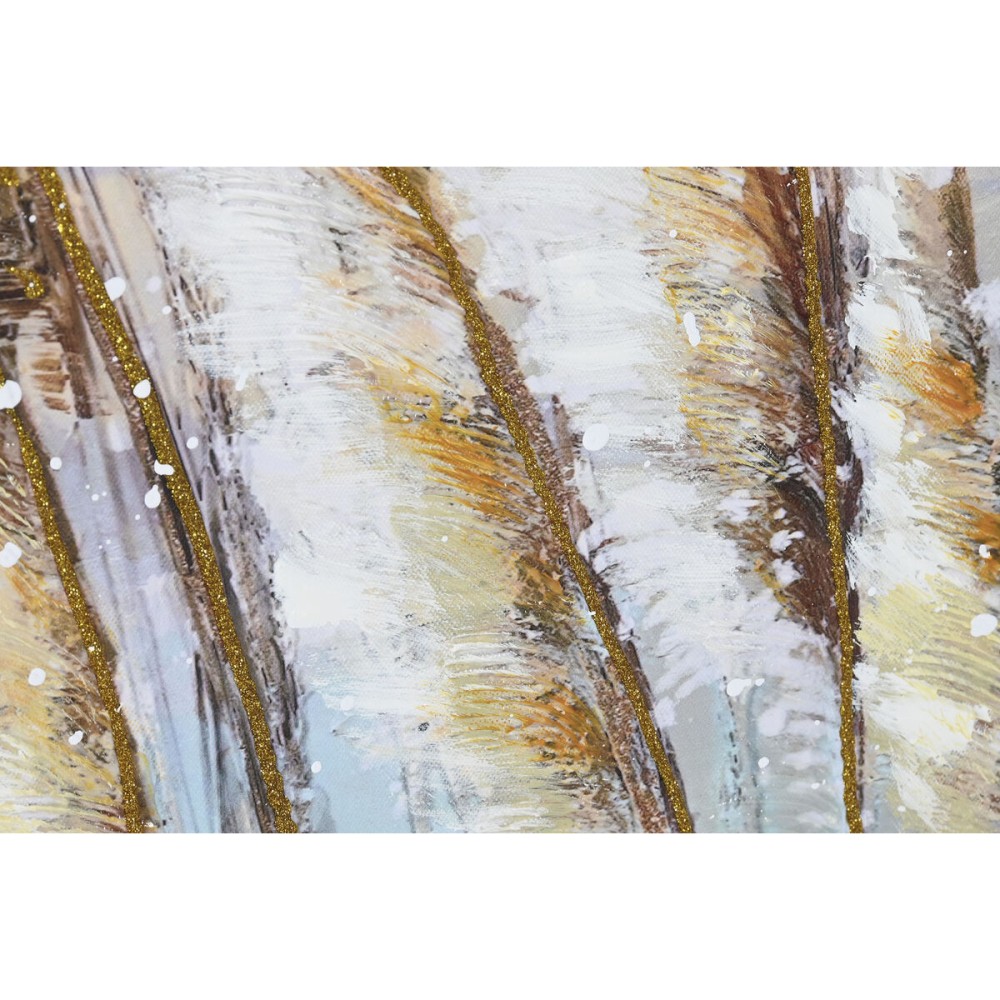 Cadre Home ESPRIT Bleu Doré Plage méditerranéen 80 x 3 x 80 cm (2 Unités)