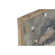 Painting Home ESPRIT Green Birds Shabby Chic 50 x 2 x 50 cm (4 Units)