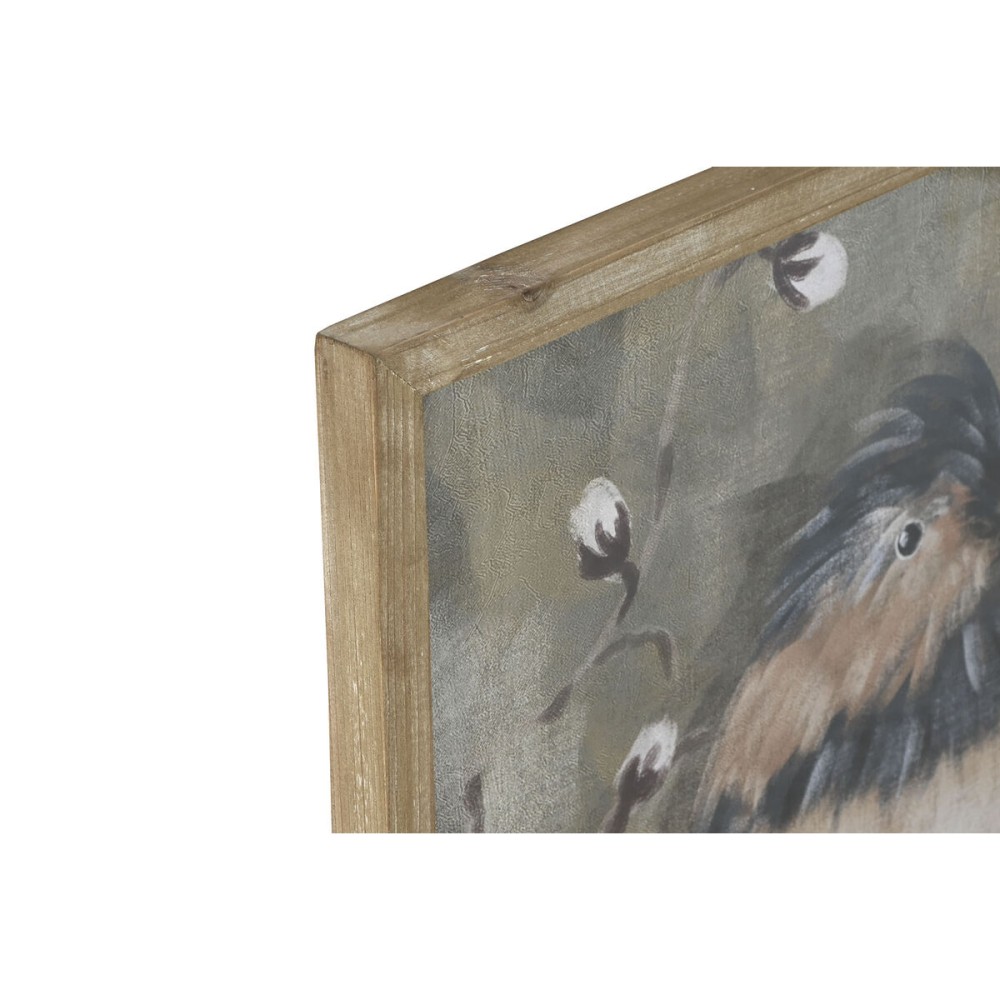 Bild Home ESPRIT grün Vögel Shabby Chic 50 x 2 x 50 cm (4 Stück)
