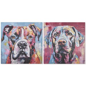 Bild Home ESPRIT Moderne Hund 80 x 3 x 80 cm (2 Stück)