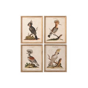 Painting Home ESPRIT Beige Tropical 40 x 2 x 50 cm (4 Units)