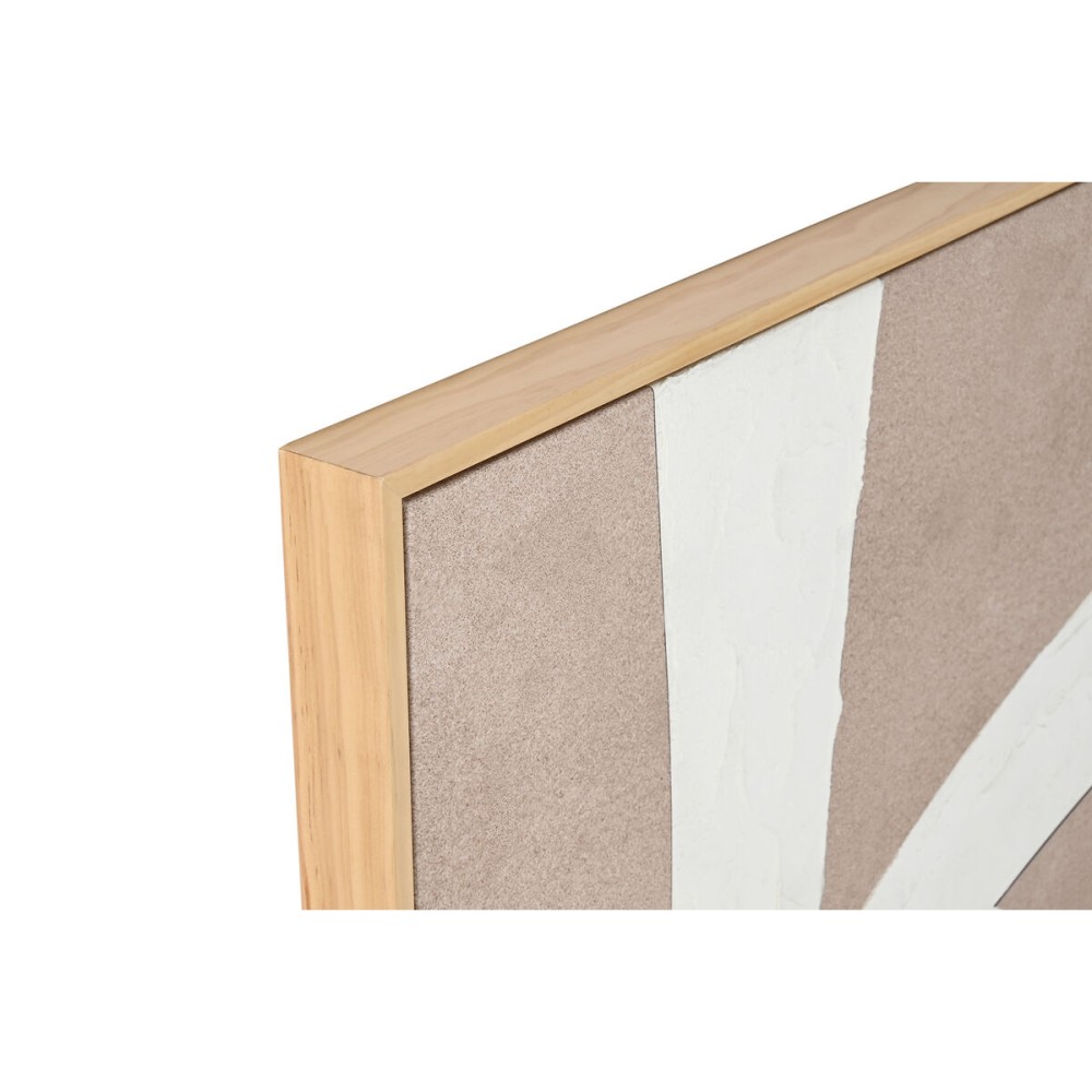 Painting Home ESPRIT White Beige Abstract 103 x 4,3 x 103 cm (2 Units)