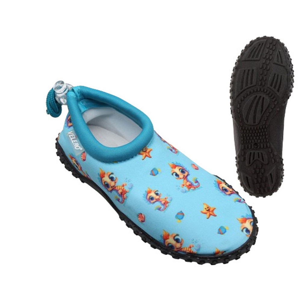 Children's Socks Blue Sea Horse