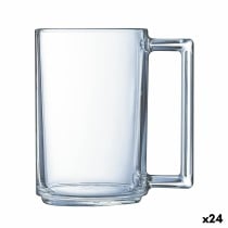 Cup Luminarc à La Bonne Heure Transparent Breakfast Glass 320 ml (24 Units)