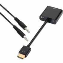 HDMI-zu-SVGA-Adapter mit Audio Aisens A122-0126 Schwarz 10 cm