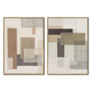 Bild Home ESPRIT Braun Beige abstrakt Urban 50 x 3 x 70 cm (2 Stück)