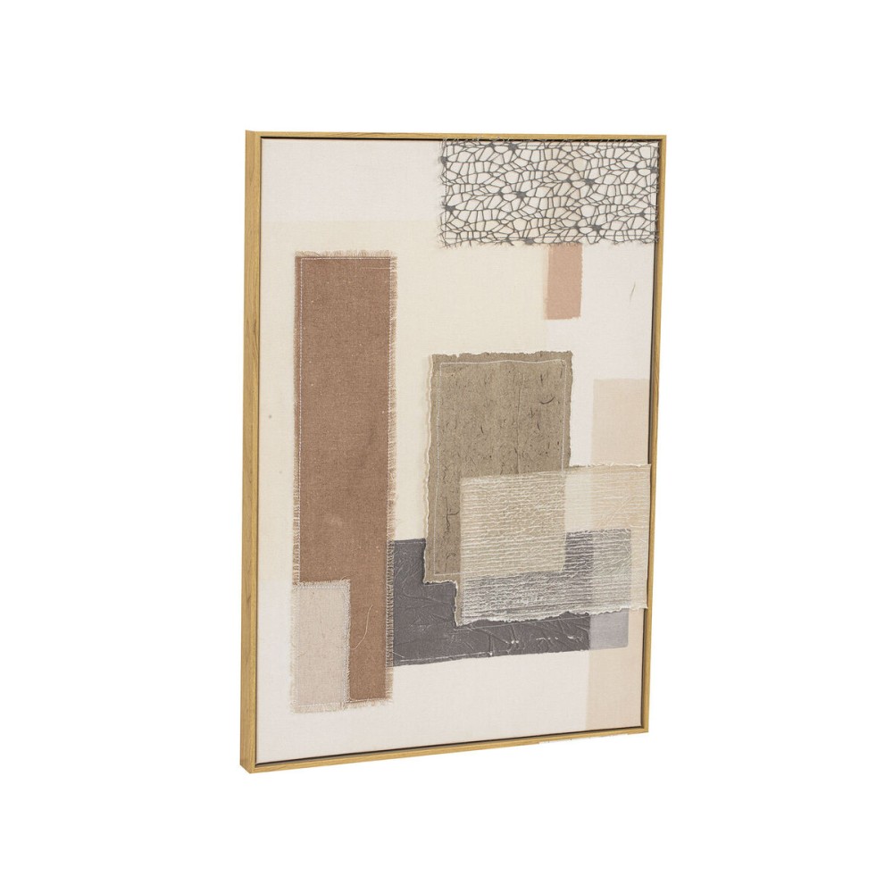 Cadre Home ESPRIT Marron Beige Abstrait Urbaine 50 x 3 x 70 cm (2 Unités)