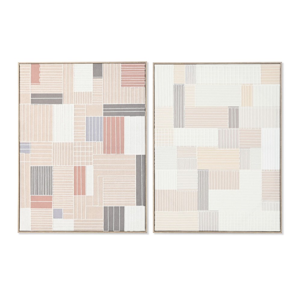 Leinwand Home ESPRIT polystyrol Leinwand 60 x 3 x 80 cm