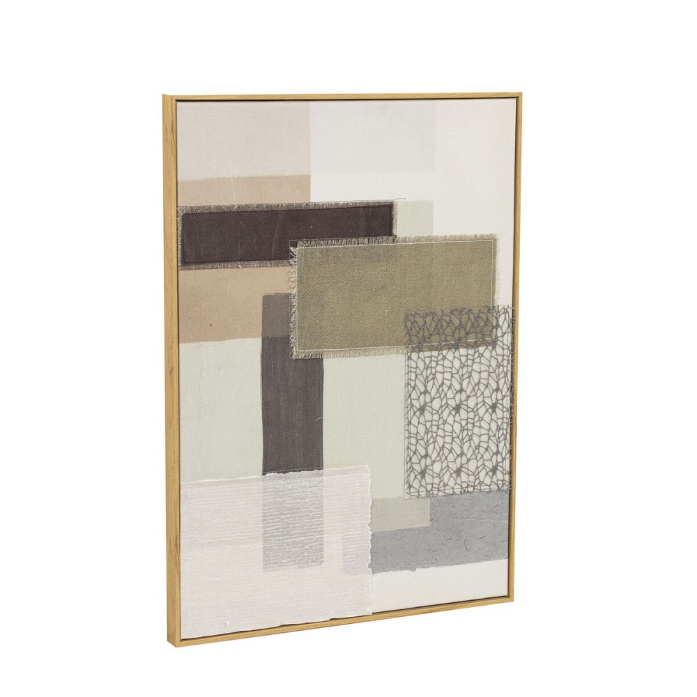 Cadre Home ESPRIT Marron Beige Abstrait Urbaine 50 x 3 x 70 cm (2 Unités)