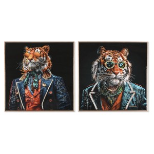 Canvas Home ESPRIT polystyrene Canvas 60 x 3,5 x 60 cm