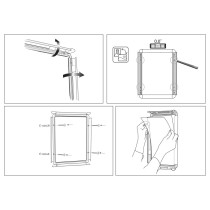 Bulletin board Nobo Aluminium polypropylene