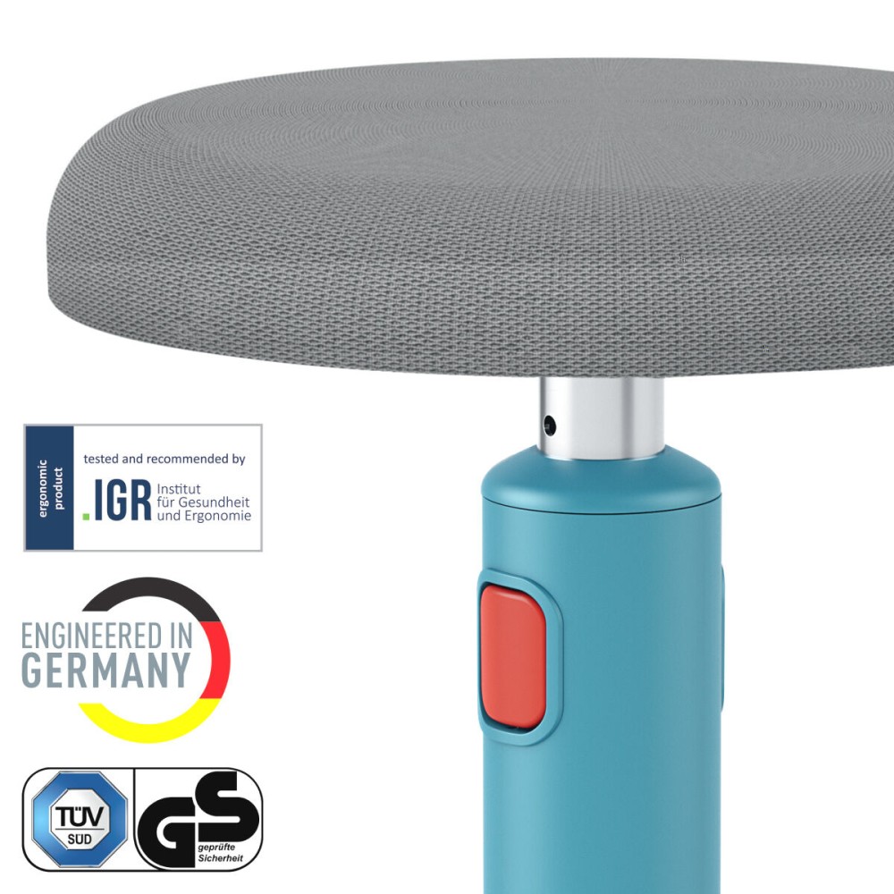 Ergonomic Stool Leitz Ergo Cosy Active Blue Plastic