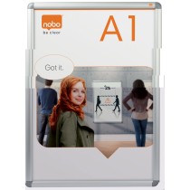 Bulletin board Nobo Aluminium polypropylene