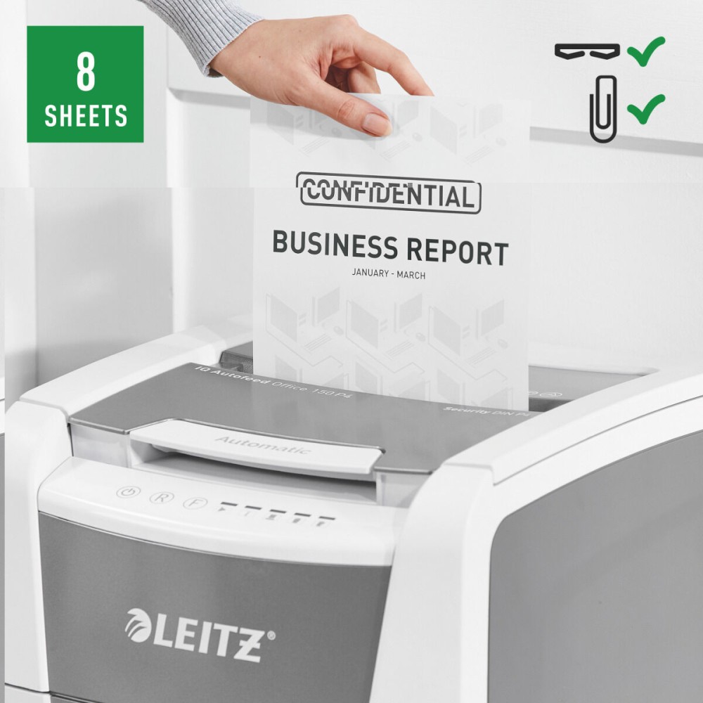 Aktenvernichter Leitz IQ 150 Autofeed P4