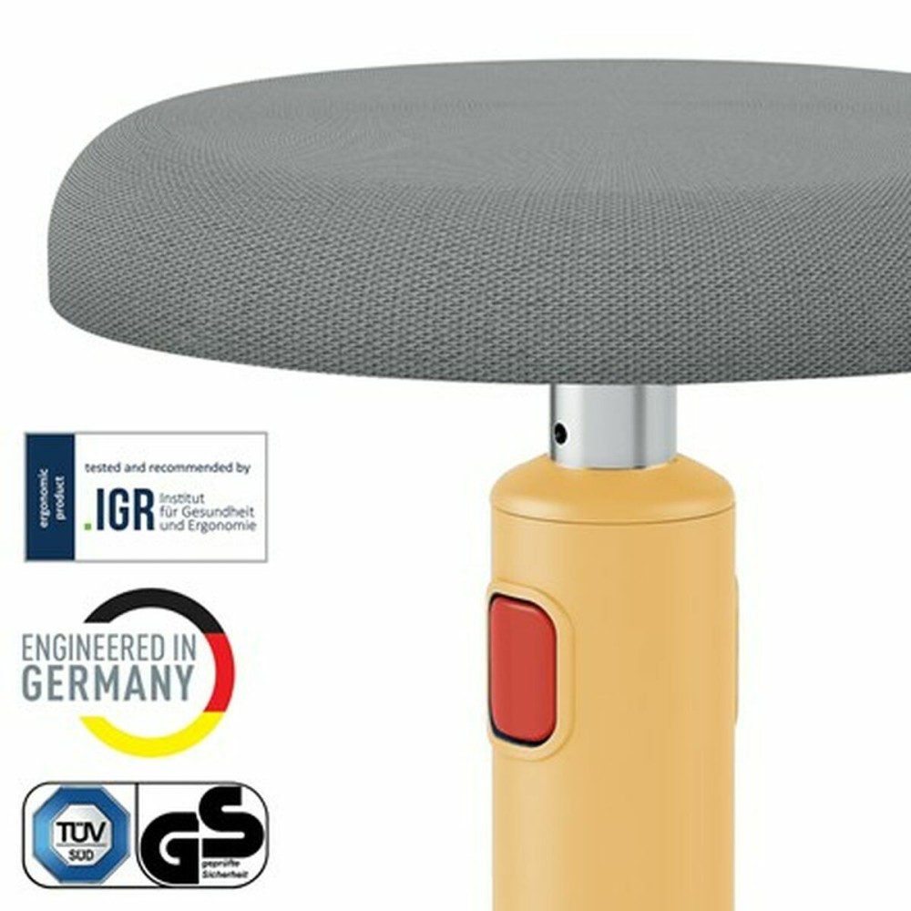 Ergonomic Stool Leitz Ergo Cosy Active Yellow Plastic